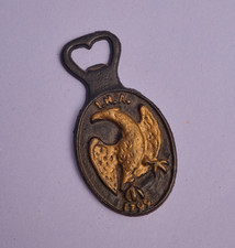 Cast Iron I.N.A. 1799 Bottle Opener Gold Eagle Insurance Company of N. America picture