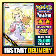 Pokémon TCG Pocket - Lillie Deluxe DX - Digital Trainer Card - ENGLIGH picture