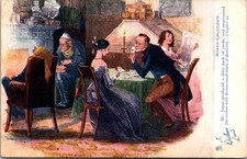 Charles Dickens Martin Chuzzlewit Scene, Tucks 7058 Vintage Postcard J74 picture