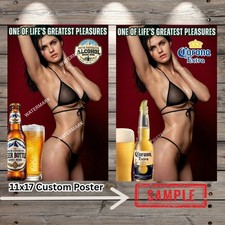 Alexandra Daddario Custom Alcohol Poster Beer Tequila  Message Your Brand #61 picture