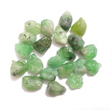 Awesome Earth Mind Tsavorite Green Garnet 21 Piece Size 8-11 MM Rough Jewelry picture