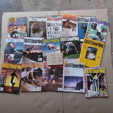 Vintage 80s-Thrasher-Transworld Skateboarding Magazine-Lot of 16-tony hawk-Skate picture