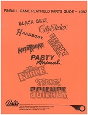 Bally Midway Strange Science  Pinball Machine Complete Parts Manual picture