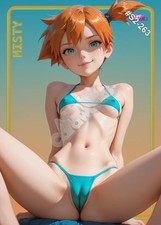 Misty Pokémon Custom Sexy Anime Waifu Trading Card Standard picture