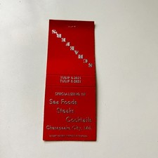 Schaeffer's Sea Foods Steaks Chesapeake City MD Vintage Matchbook Cover TMB97-6 picture