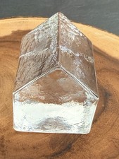Murano Clear Glass House Paperweight by Carlo Nason for V.Nason&Co, 1970s Signed picture