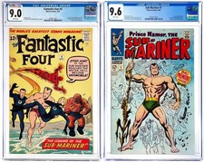 Fantastic Four 4 CGC 9.0 WP 1962 Marvel Comics 1st Appearance Sub-Mariner #1 9.6 picture