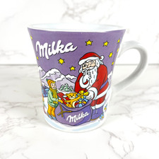 Milka Christmas Mug Edition No 9 Weihnachtsbecher Santa Claus Purple Collectible picture