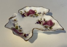 Flambro Summer Rose Collectible Leaf Shaped Fine Bone China Trinket Dish 5