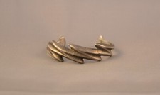 Vintage Tufa Cast Silver Bracelet - Noah Pajarito - Kewa Santo Domingo - 6