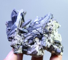 Natural Shiny Special Shaped Stibnite Crystal Cluster Stone Mineral Specimen picture