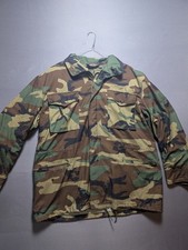 Tru-Spec US Military M65 Field Jacket Mens L Multicolor Camouflage Snap Full Zip picture