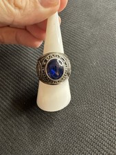 Vtg Past Commander American Legion Blue stone Ring, 9.25 picture