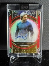 Topps 2025 Marvel The Collector -Aaron Taylor-Johnson-Pietro Maximoff Auto /5 picture