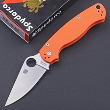 Orange G10 Handle Lock back Tactical Survival Outdoor Pocket Folding Knife new picture