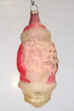 Antique Victorian Blown Glass SANTA Belsnickel Figure Christmas Ornament Germany picture