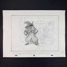 Journey Back to Oz 1972 Original Storyboard Wizard of Oz Movie Art Wicked Witch picture