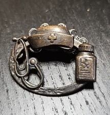 Vintage Kat's Creations Nurse Doctor Physician's Assistant Midwife Pin Brooch picture