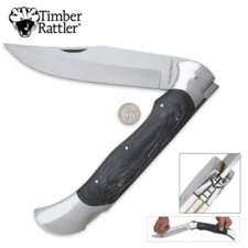 Giant Knife Huge Timber Rattler Scarab Lock Back Folder  NEW - BIG MONSTER picture