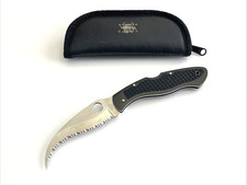 Spyderco C12TUFS Civilian Folding Knife ATS-55 Aluminum Handle Japan 1990s picture