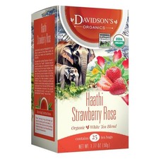 Davidsons Organics 2524 Haathi Strawberry Rose Tea Bags - Box of 25 picture