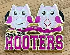 Breast cancer awareness Save the Hooters  *RARE* Amazon Peccy Pin picture
