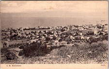 Haifa Palestine Harbor Panorama Antique Real Photo Postcard [AD] picture