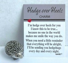 GANZ Silver HEDGEHOG Figurine Token 