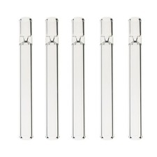 10-piece Thick Pyrex Glass Chillum Tobacco Pipe, Smoking pipe, Smooth Hitter picture