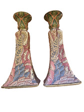 Vintage H.F. P. Macau Da Qing Daoguang Nian Zhi Porcelain Candle Holders Chinese picture