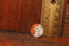 One 1964-1965 New York World's Fair Clear Plastic Jewel Button Insert Token ASIS picture