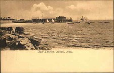 Nahant Massachusetts MA Boat Landing c1900s-20s Postcard picture