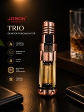 JOBON TRIO Luxury Desktop Torch Lighter Windproof Butane Gift Box picture