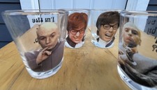1999 New Line Productions Austin Powers “Quote Set” Shot Glass Set picture