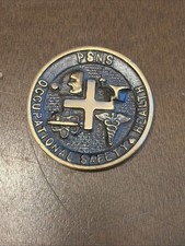 Vintage Puget Sound Naval Shipyard Safety Medical Dept PSNS Brass Plaque picture