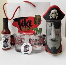 CAP’N MOAI TIKI FARM MUG SIGNED DEREK YANIGER EXCL. RELEASE PARTY GOODIE BAG LOT picture