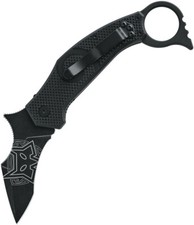 Fox MOA Linerlock Whongi Karambit Black G10 Folding Bohler N690 Pocket Knife 653 picture