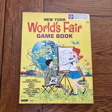Vtg 1964 New York World’s Fair Game Book: Word Games, Puzzles, Jokes - UNUSED picture