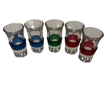Vtg Tsing Tao Shot Glasses Set of 5 Celluloid Band Blade Runner Star Trek MCM picture