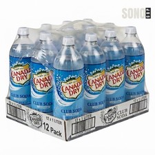 Canada Dry Club Soda, 1 Liter 33.8 Fl Oz (Pack of 12) picture