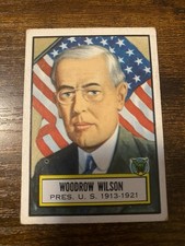 1952 Topps Look n See Trading Card #2 Woodrow Wilson picture