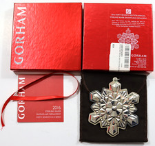 Gorham Sterling Annual Snowflake Ornament 2016, 47th Edition USED picture
