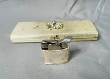 Vintage Evans Spitfire Petite Cigarette Case With Pop Up Lighter picture