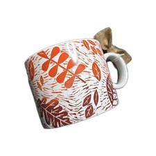 Starbucks Autumn Fall Leaves Coffee Tea Mug Cup 12oz NWT picture