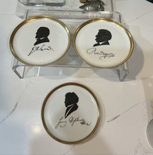 SET-3 - VTG 1st Issue 1971 Furstenberg Composers Silhouette Collector Plates picture