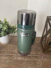 Vintage Green Aladdin Stanley Thermos Made In USA 24oz Wide Mouth picture