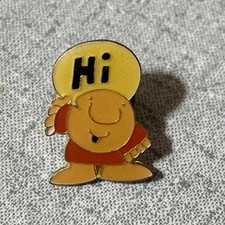 Vtg Ziggy Hi Lapel Pin Tom Wilson Artist Newspaper Comic Character Humorous picture