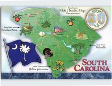 Map & Attractions South Carolina USA F-350723 picture