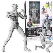 S.H. Figuarts Body-Kun Wireframe Gray Ver Mannequin Drawing Model Action Figure picture