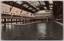 c1909 Interior of Bath House Ocean Park California ANTIQUE Postcard 2300 picture